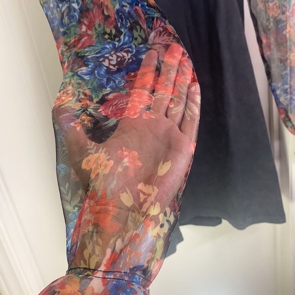 Zara- Contrasting Organza Dress Size Small - Picture 6 of 10